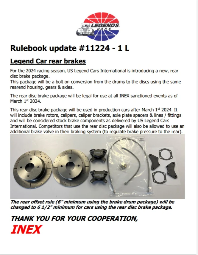 INEX USLC Legends Rear Disc Brake Conversion Kit - Image 2
