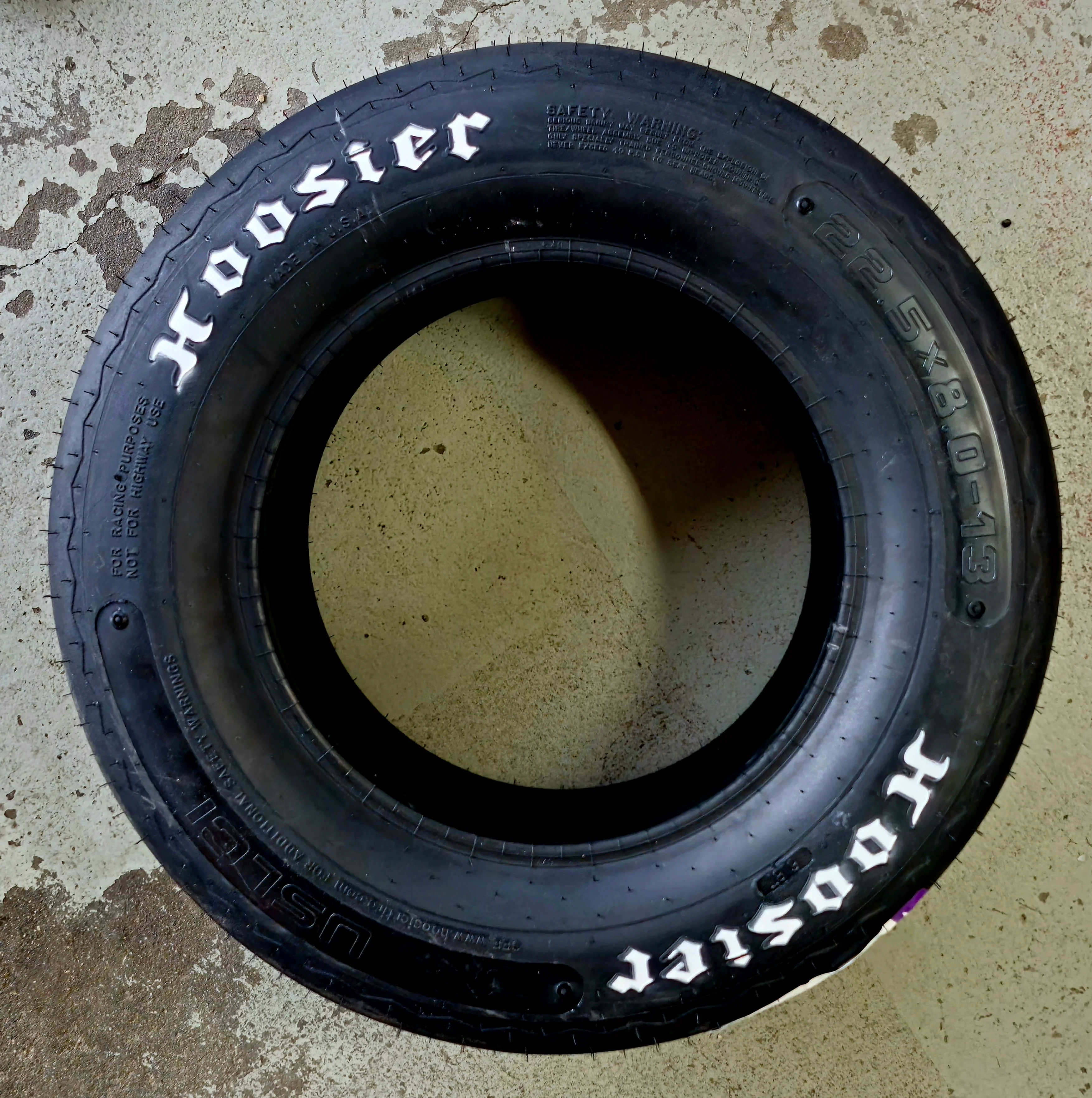 Legends Hoosier Asphalt Tire-LOCAL PICKUP ONLY - Image 2